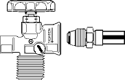 POL Valve for DoT Propane tank