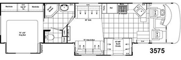 Damon Motor Coach New Gas Class A Motorhome Floorplans