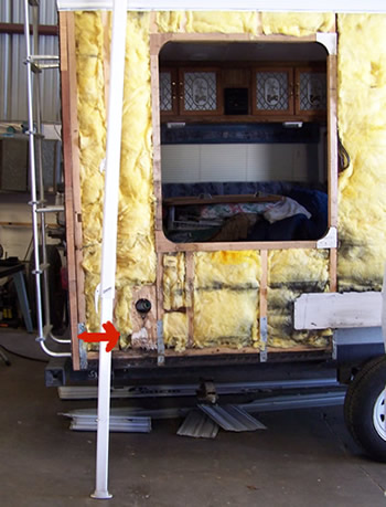 RV dry rot travel trailer